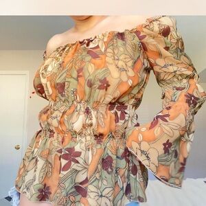 Floral Off-Shoulder Blouse
